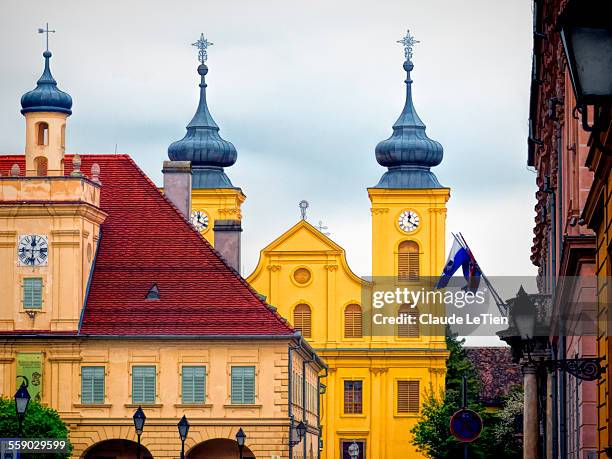 church of saint michael, osijek - osijek - fotografias e filmes do acervo