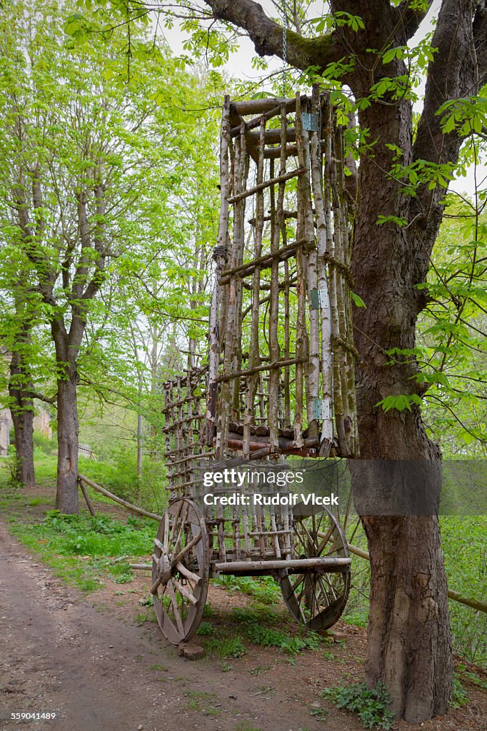 Medieval hanging cage