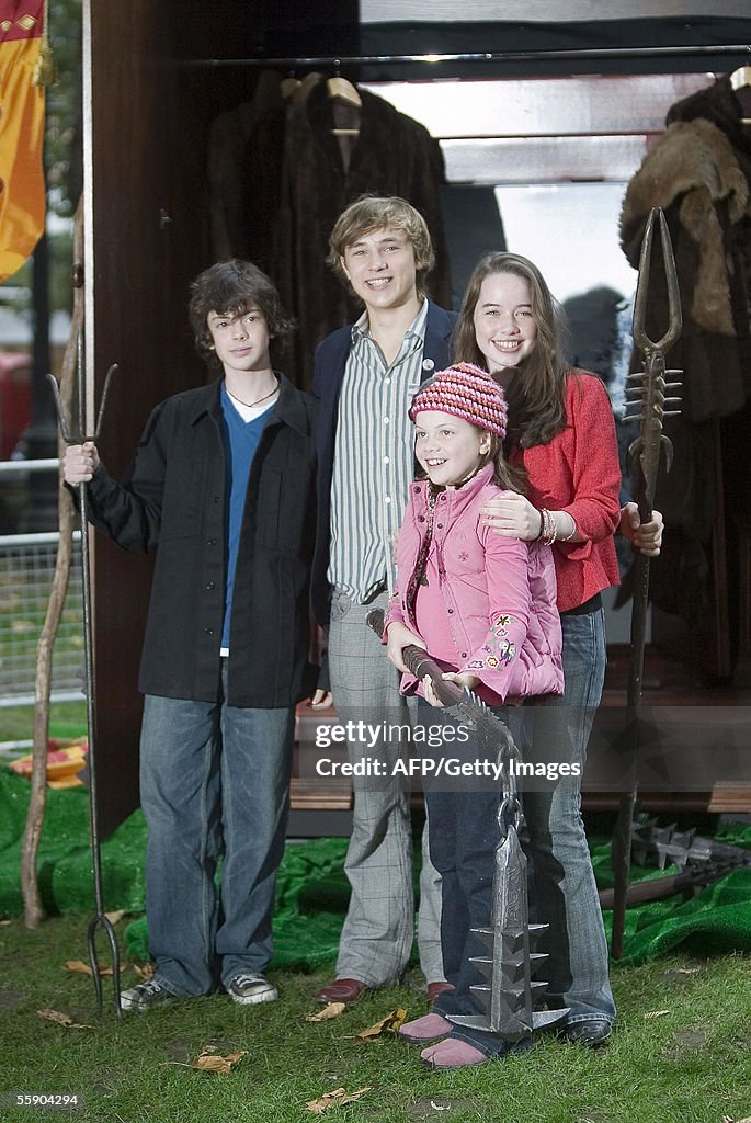 (L-R) Skandar Keynes, William Moseley, G