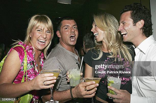 Fashion Designers Jenny Munster, Alex Zabotto-Bentley, model/actress Annaliese Braakensiek and her boyfriend Danny Goldberg attend the Robert Rosen...