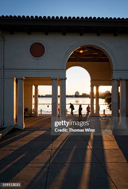 late afternoon at lake merritt - oakland california stock pictures, royalty-free photos & images