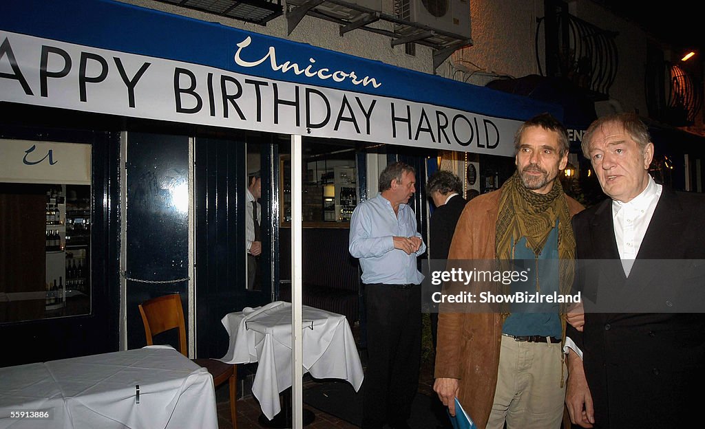 Harold Pinter Celebrates His 75th Birthday