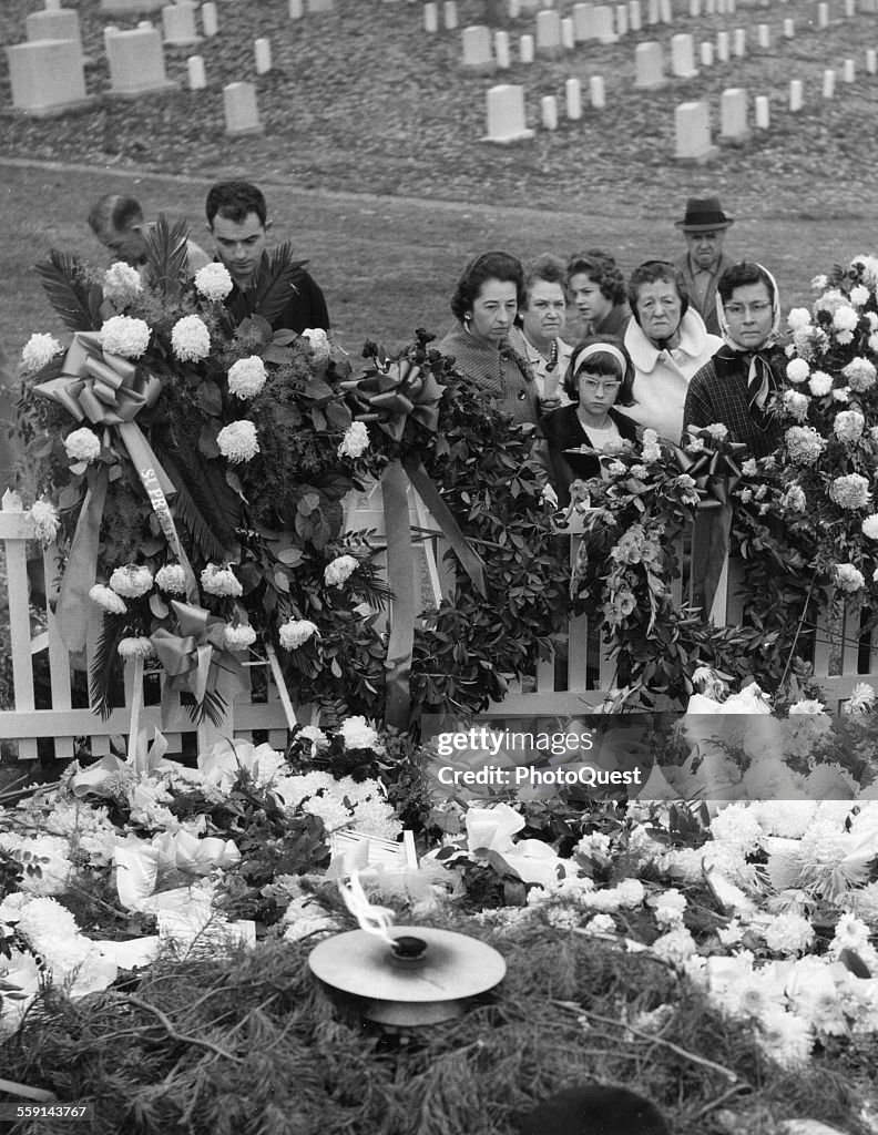 Eternal Flame On JFK's grave