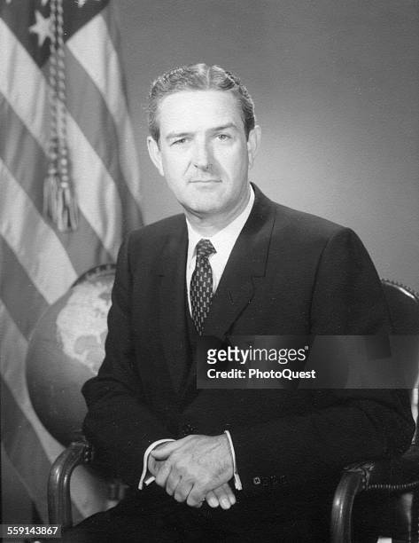 Official US government portrait of American politician and US Secretary of the Navy John Connally , Washington DC, January 25, 1961. He later served...