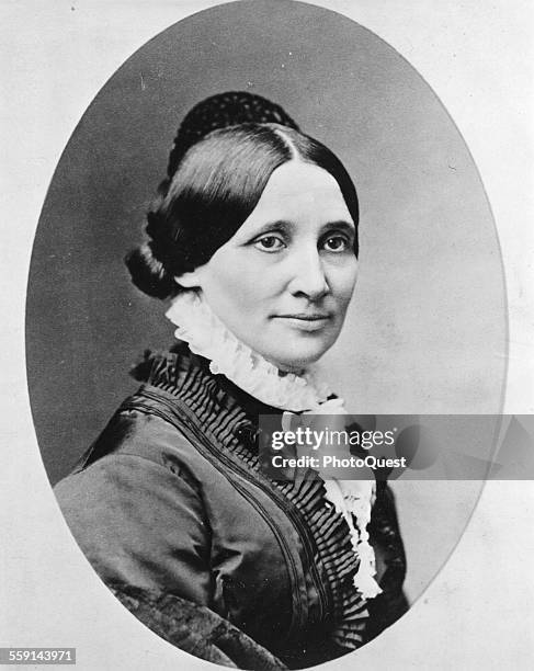 Portrait of American First Lady Lucy Webb Hayes , mid to late 19th century.