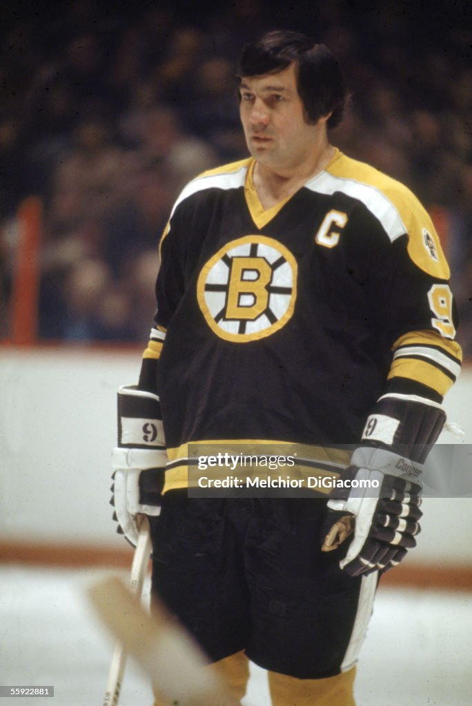 Johnny Bucyk Of The Boston Bruins