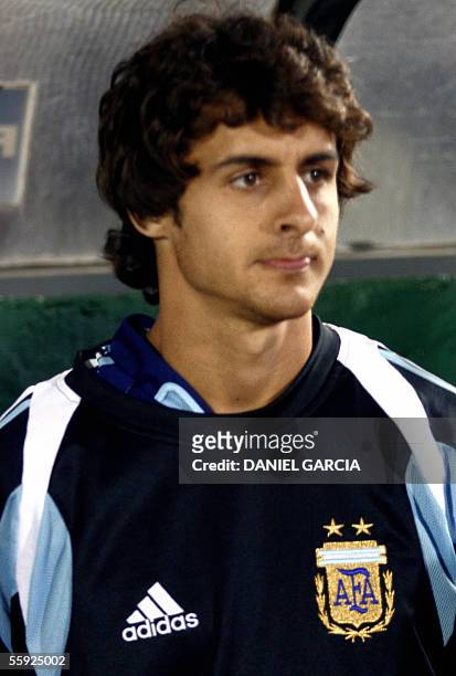 Pablo Aimar, Argentina's national soccer team player AFP PHOTO / Daniel GARCIA
