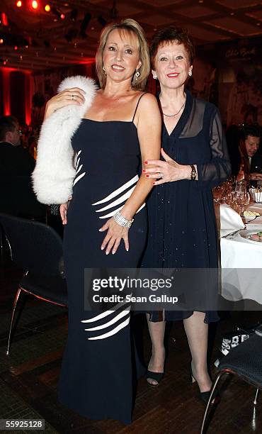 Actresses and sisters Hildegard Krekel and Lotti Krekel attend the Paralympics Night Awards October 14, 2005 in Berlin, Germany.