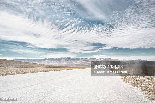 salt flats in death valley - salt flat stock pictures, royalty-free photos & images