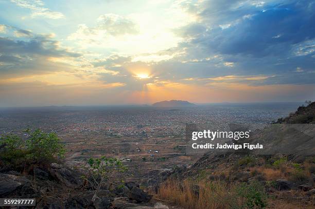 sunrise over city of juba in south sudan. - スーダン ストックフォトと画像