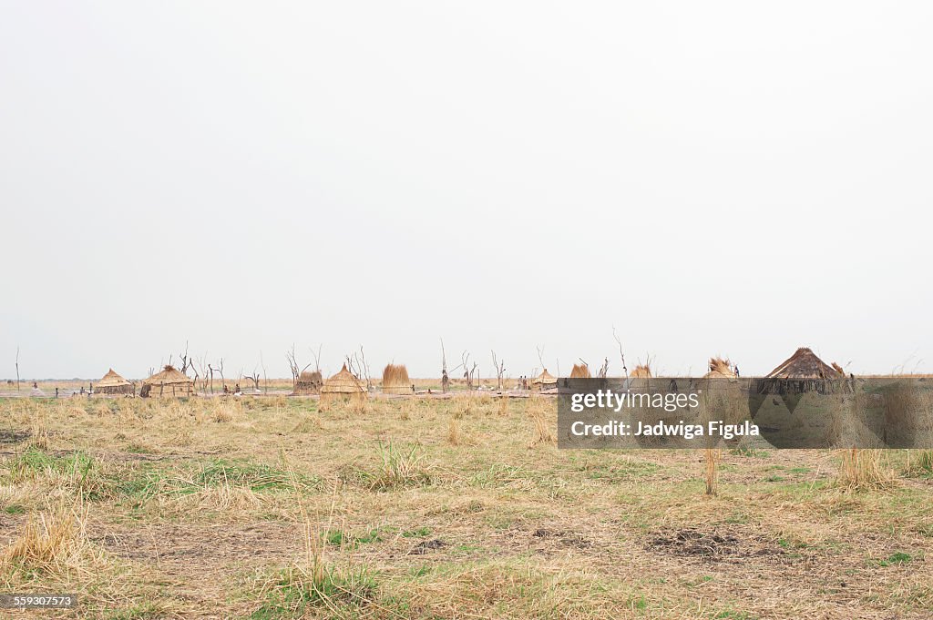 Dinka Cattle Camp in South Sudan.