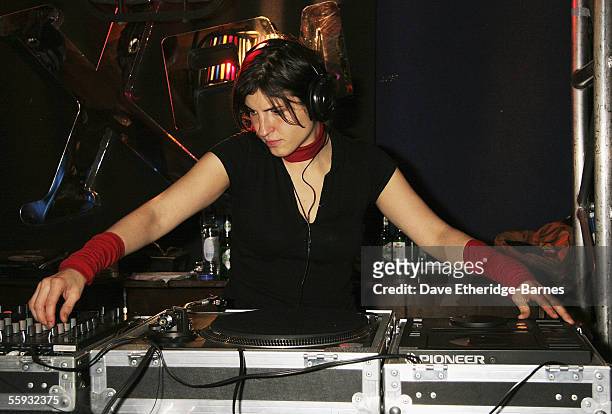 Lady DJ performs a set at The XFM Big Night Out held at The Carling Brixton Academy on October 15, 2005 in London. XFM's Big Night Out features sets...
