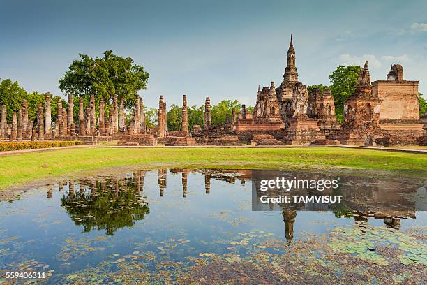 sukhothaihistorical park,thailand - sukhothai historical park stock pictures, royalty-free photos & images
