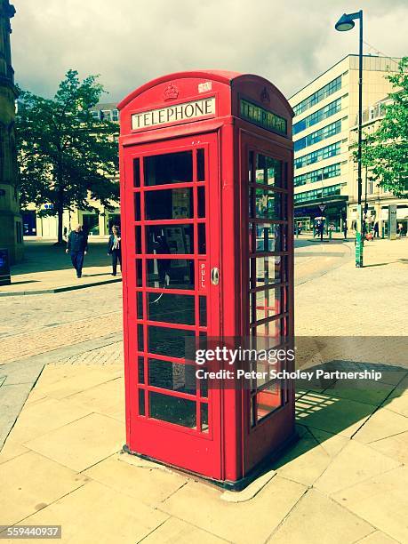 Telephone kiosk on Surrey St, Sheffield, UK