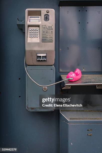the telephone booth - telefonzelle stock-fotos und bilder