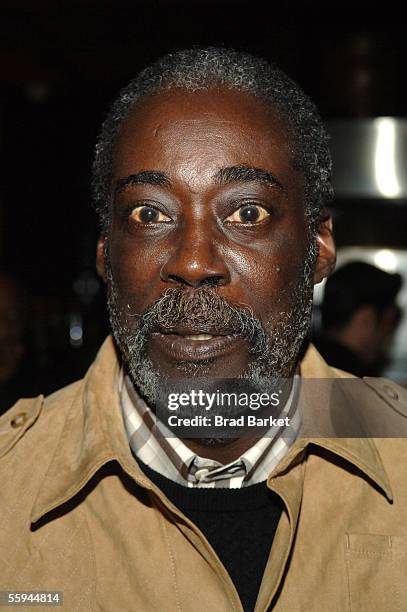 Playwright Charles Fuller attends the after-party for the off-Broadway opening of "A Soldiers Play" at Spanky's BBQ October 17, 2005 in New York City.