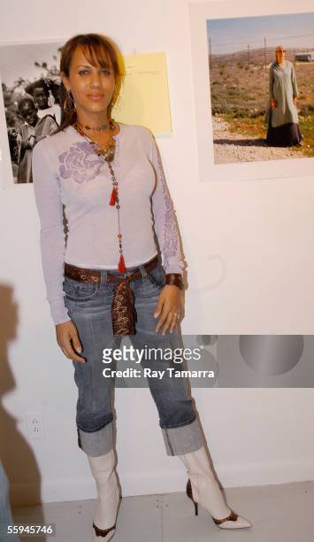 Actor Nicole Ari Parker attends the Resurrections Photography Exhibit Opening at the Latincollector Art Center October 17, 2005 in New York City.