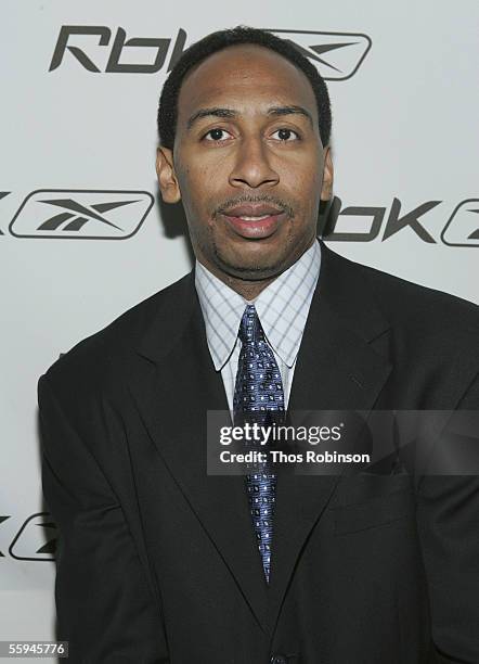 Studio Analyst Stephen A. Smith attends RBK's Celebration Of Ten Years Of Allen Iverson at Canal Room on October 17, 2005 in New York City.