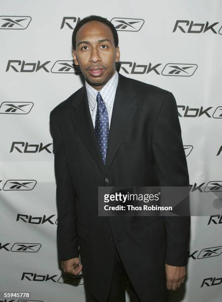 Studio Analyst Stephen A. Smith attends RBK's Celebration Of Ten Years Of Allen Iverson at Canal Room on October 17, 2005 in New York City.