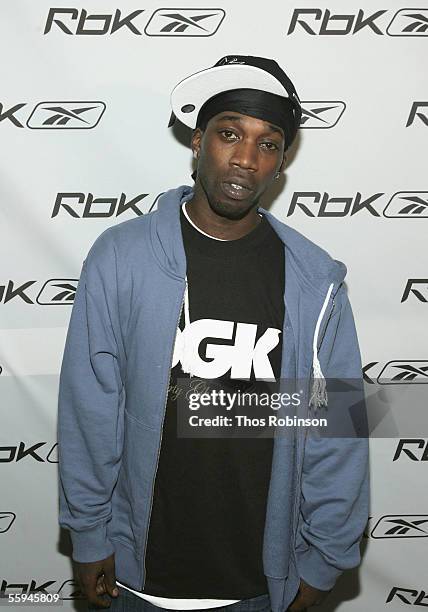 Professional Skateborder Stevie Williams attends RBK's Celebration Of Ten Years Of Allen Iverson at Canal Room on October 17, 2005 in New York City.