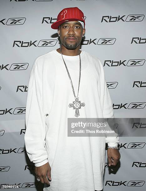 Lee Nailon of the Philadelphia 76ers attends RBK's Celebration Of Ten Years Of Allen Iverson at Canal Room on October 17, 2005 in New York City.