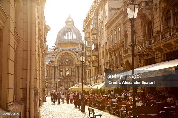 old city of bucharest, romania - bucharest stock pictures, royalty-free photos & images