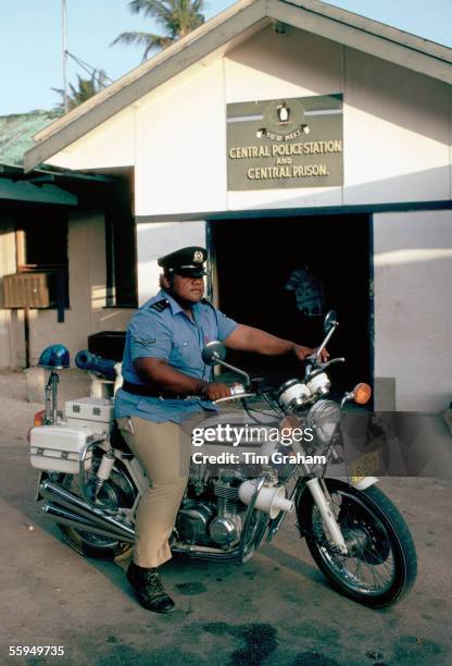 Central Police Station and Central Prison in Nauru, South Pacific.