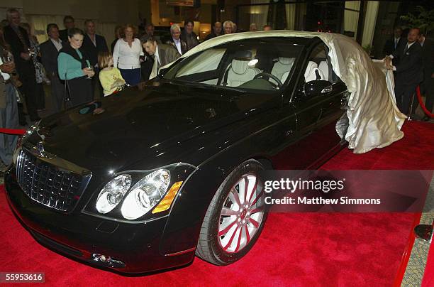 The new Mercedes-Benz Maybach Maybach 57S is unveiled at Mercedes Benz of Beverly Hills on October 18, 2005 in Beverly Hills, California. The 605 HP...