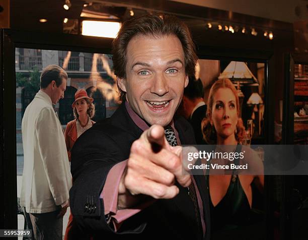 Actor Ralph Fiennes attends the U.S. Premiere of the film "The White Countess" on October 18, 2005 at the Motion Picture Academy in Beverly Hills,...