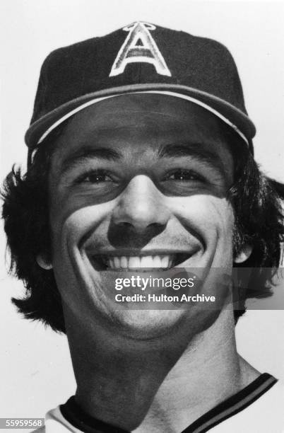 Studio portrait of American professional baseball player Bobby Valentine of the California Angels, 1975.