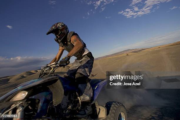 off road vehicle excitement. - quad biking stock pictures, royalty-free photos & images