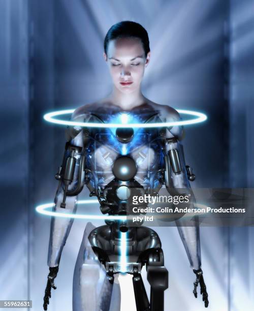 female android - cyborg stock pictures, royalty-free photos & images