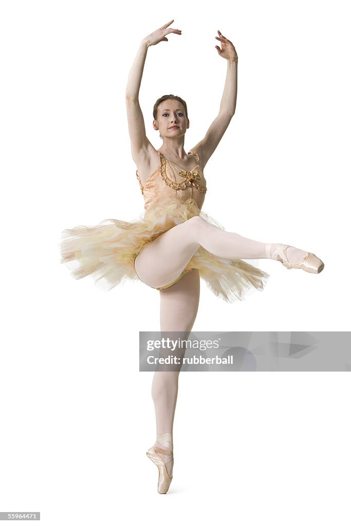 Ballerina performing ballet