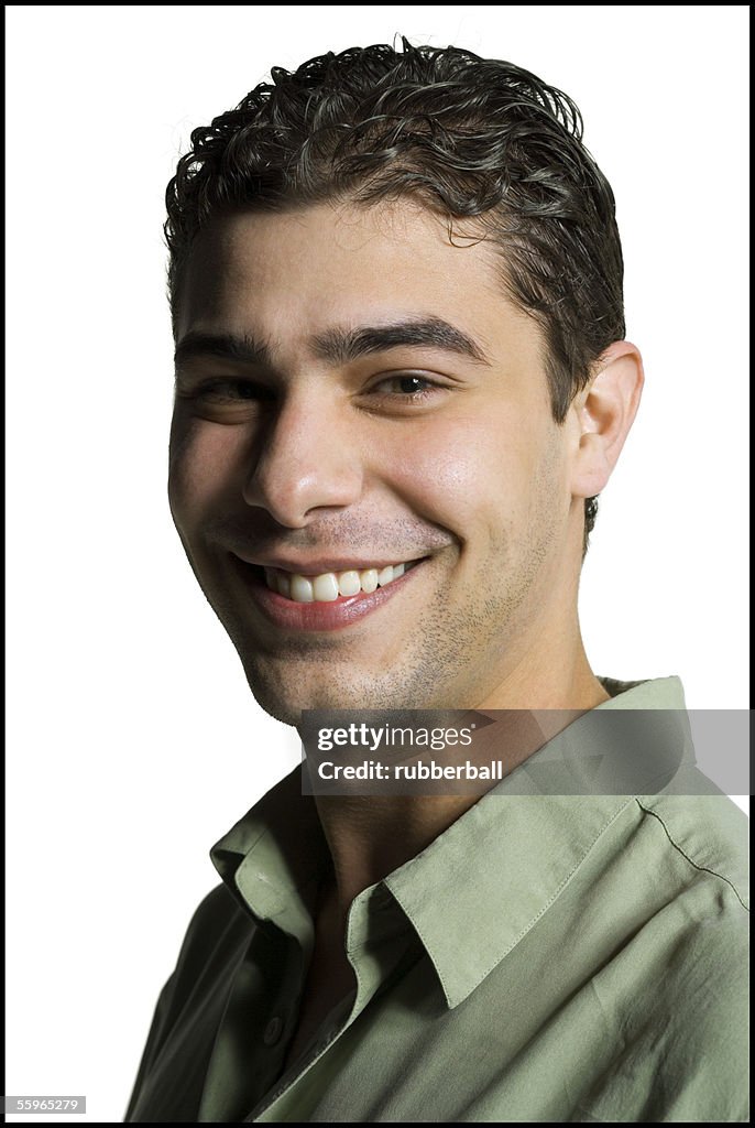 Portrait of a young man smiling