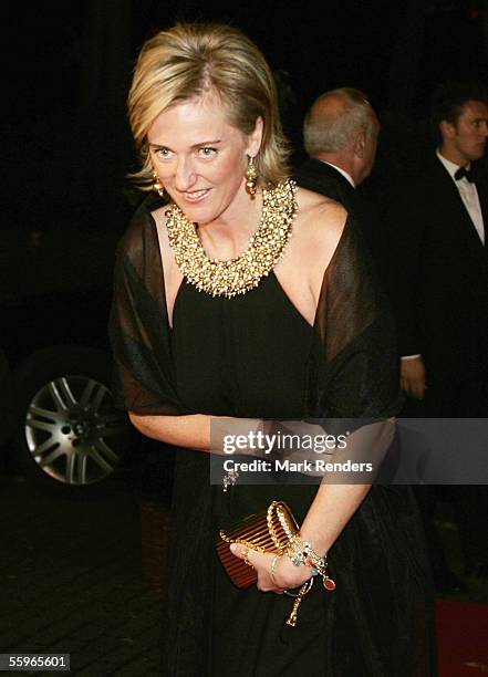Princess Astrid of Belgium arrives at a reception at the Cercle Gaulois in Brussels on October 19, 2005 in the Belgian capital Brussels. The...