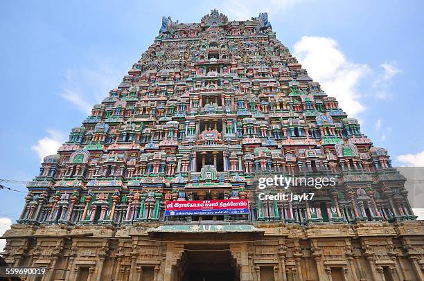 rajagopalaswamy temple - thanjavur stock pictures, royalty-free photos & images