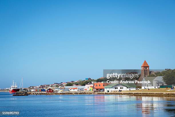 stanley waterfront, falkland islands - stanley stock pictures, royalty-free photos & images