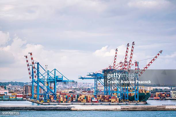 port of naples - naples pier stock pictures, royalty-free photos & images