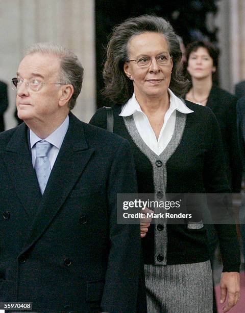 President Sampaio, Mrs Maria Jose Ritta vist the Cathedral on October 20, 2005 in Antwerp, Belgium. The President of the Portuguese Republic Jorge...
