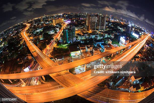 bangkok night scene - association of southeast asian nations stock pictures, royalty-free photos & images