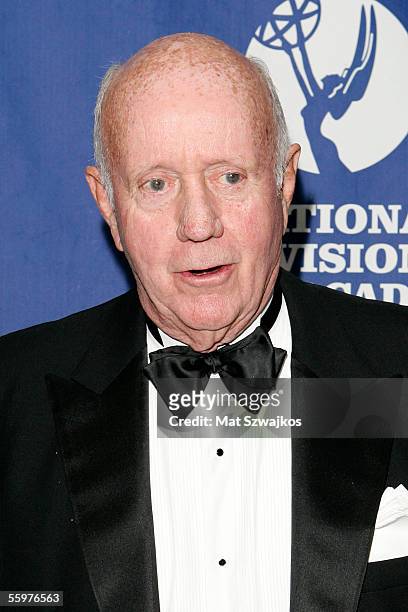 Former chair and CEO of Capital Cities/ABC Tom Murphy arrives at the National Television Academy Honors on October 20, 2005 in New York City.