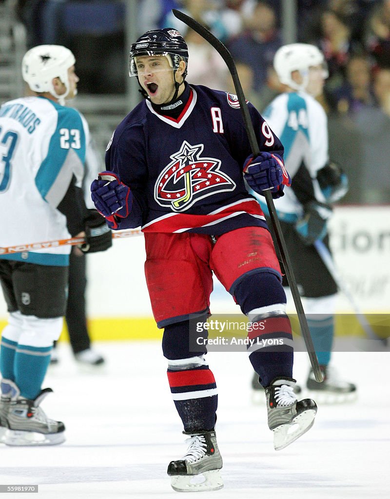 San Jose Sharks v Columbus Blue Jackets