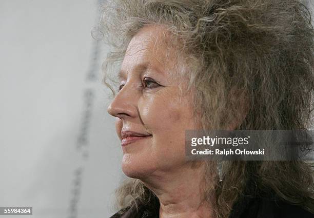 German actress Hanna Schygulla attends the Frankfurt Book Fair on October 22, 2005 in Frankfurt, Germany. South Korea is the guest of honour at the...