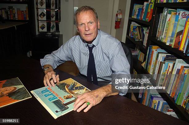 Tab Hunter signs copies of his book "Confidential: The Making Of A Movie Star" at Books and Books in Bal Harbour Shops on October 22, 2005 in Miami...