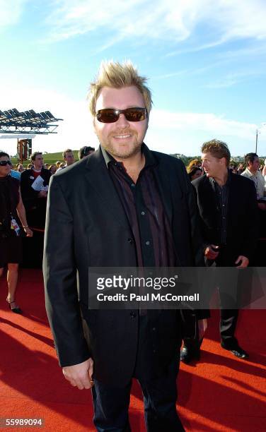 Kyle Sandilands arrives at the 19th Annual ARIA Awards at the Sydney SuperDome October 23, 2005 in Sydney, Australia. The ARIA Awards recognize...