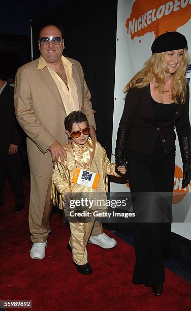 James Gandolfini, Marcy Wudarski and their son Michael Gandolfini attend the CAAF 4th Annual Dream Halloween Fundraising Event at the Nokia Theater...