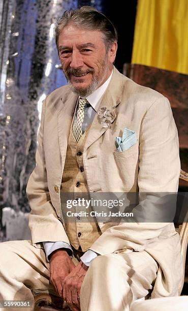 Actor John Carlisle performs at the photocall for the new stage production of "As You Desire Me" at the Playhouse Theatre on October 23, 2005 in...