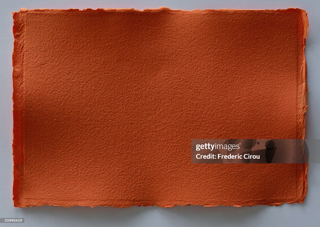 Orange colored art paper.