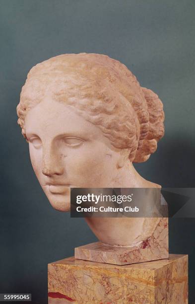 The Kauffmann Head, Head of Aphrodite, copy of the Aphrodite of Cnidus by Praxiteles c.150 BC