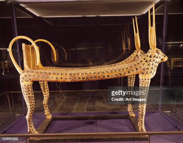 Funerary bed in the form of the sacred cow, from the Tomb of Tutankhamun New Kingdom, c.1336-1327 BC